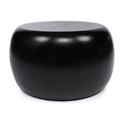Table d'appoint ronde en résine mate noire 70x70x40cm Matt - Bazar Bizar