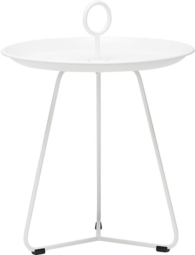 Table d'appoint 45 cm blanche en métal EYELET - Houe - The Cool Republic