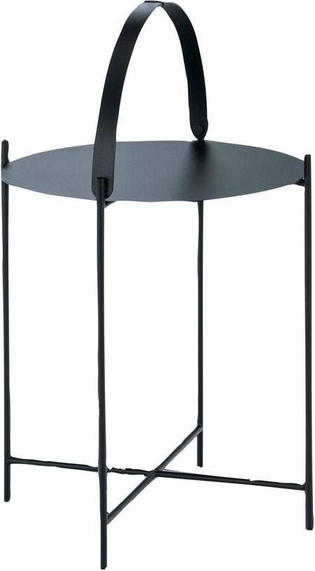Table d'appoint 46 cm noir avec poignée EDGE - Houe - The Cool Republic
