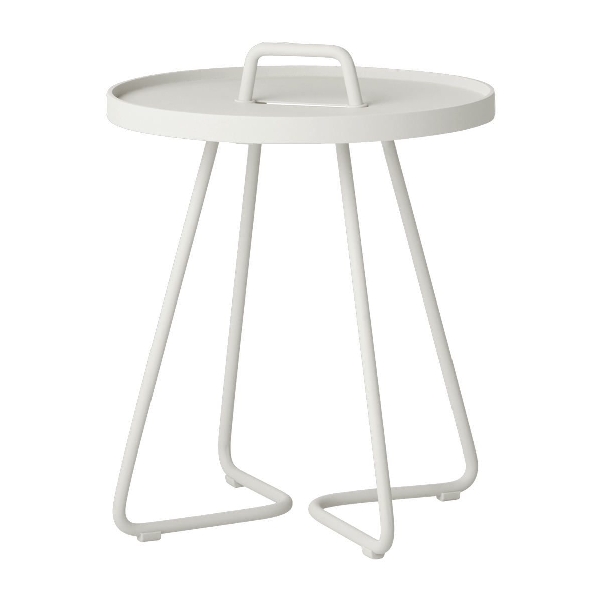 Table d'appoint 46,5 cm en aluminium blanc On-the-move - Cane-Line - The Cool Republic