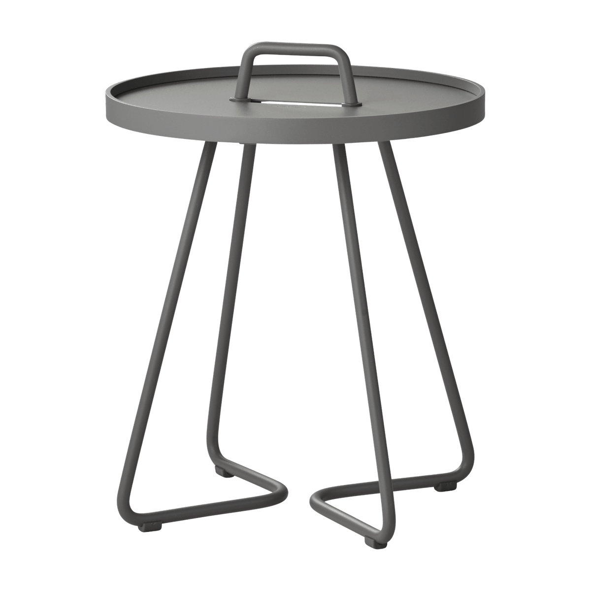 Table d'appoint 46,5 cm en aluminium gris On-the-move - Cane-Line - The Cool Republic