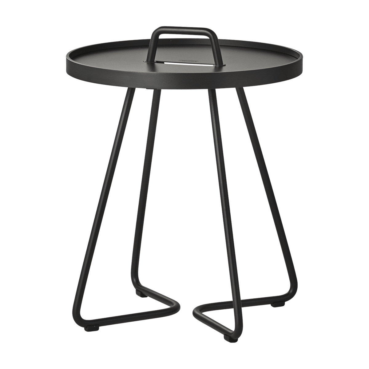 Table d'appoint 46,5 cm en aluminium noir On-the-move - Cane-Line - The Cool Republic