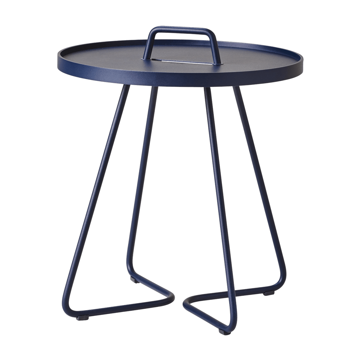 Table d'appoint 54 cm en aluminium bleu nuit On-the-move - Cane-Line - The Cool Republic