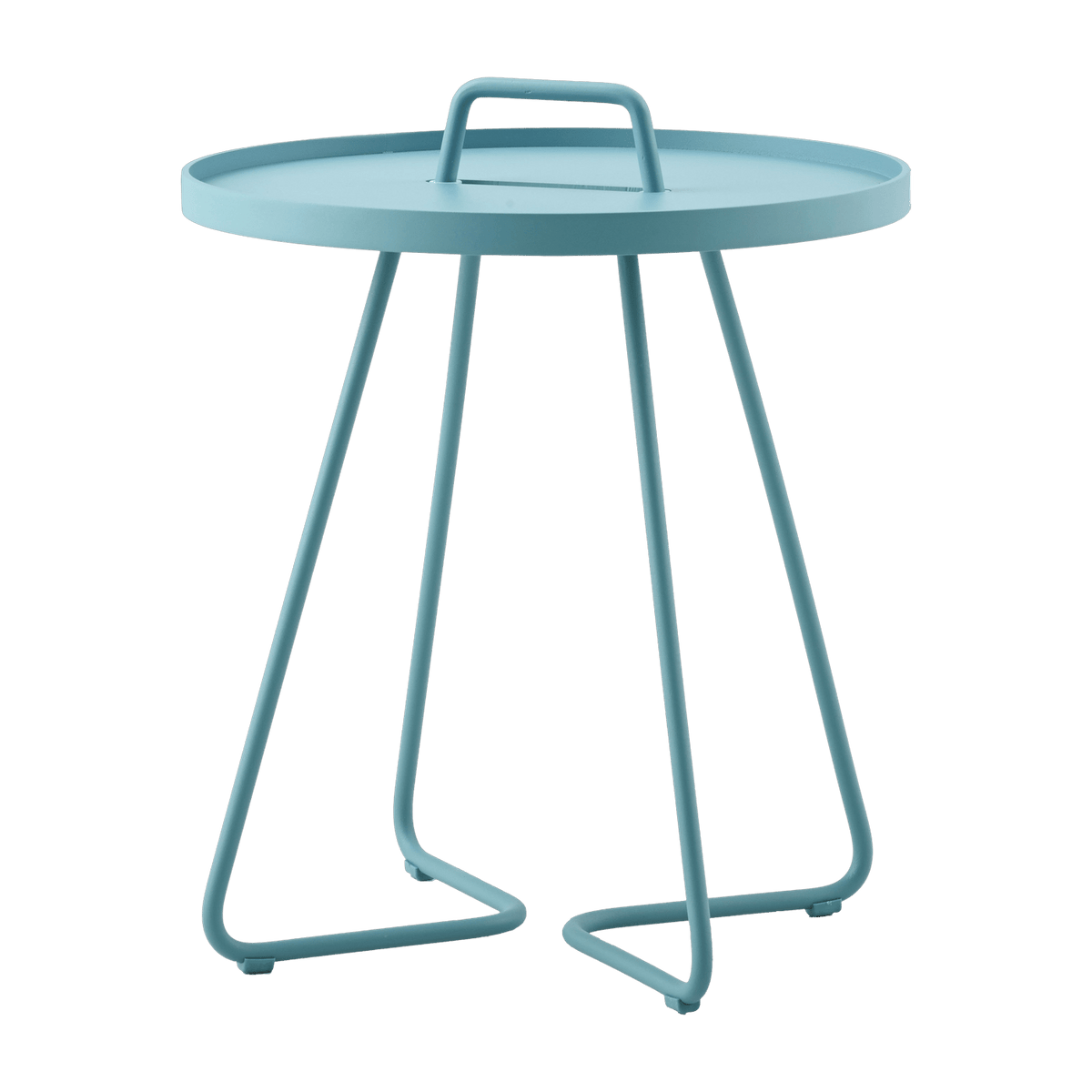 Table d'appoint 54 cm en aluminium bleu turquoise On-the-move - Cane-Line - The Cool Republic