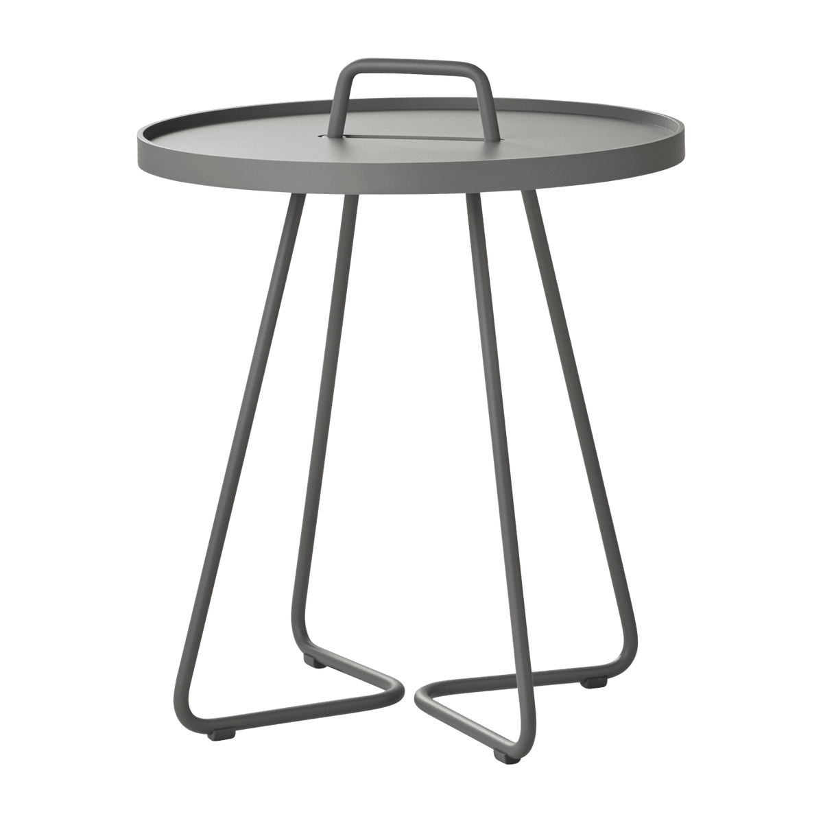 Table d'appoint 54 cm en aluminium gris On-the-move - Cane-Line - The Cool Republic