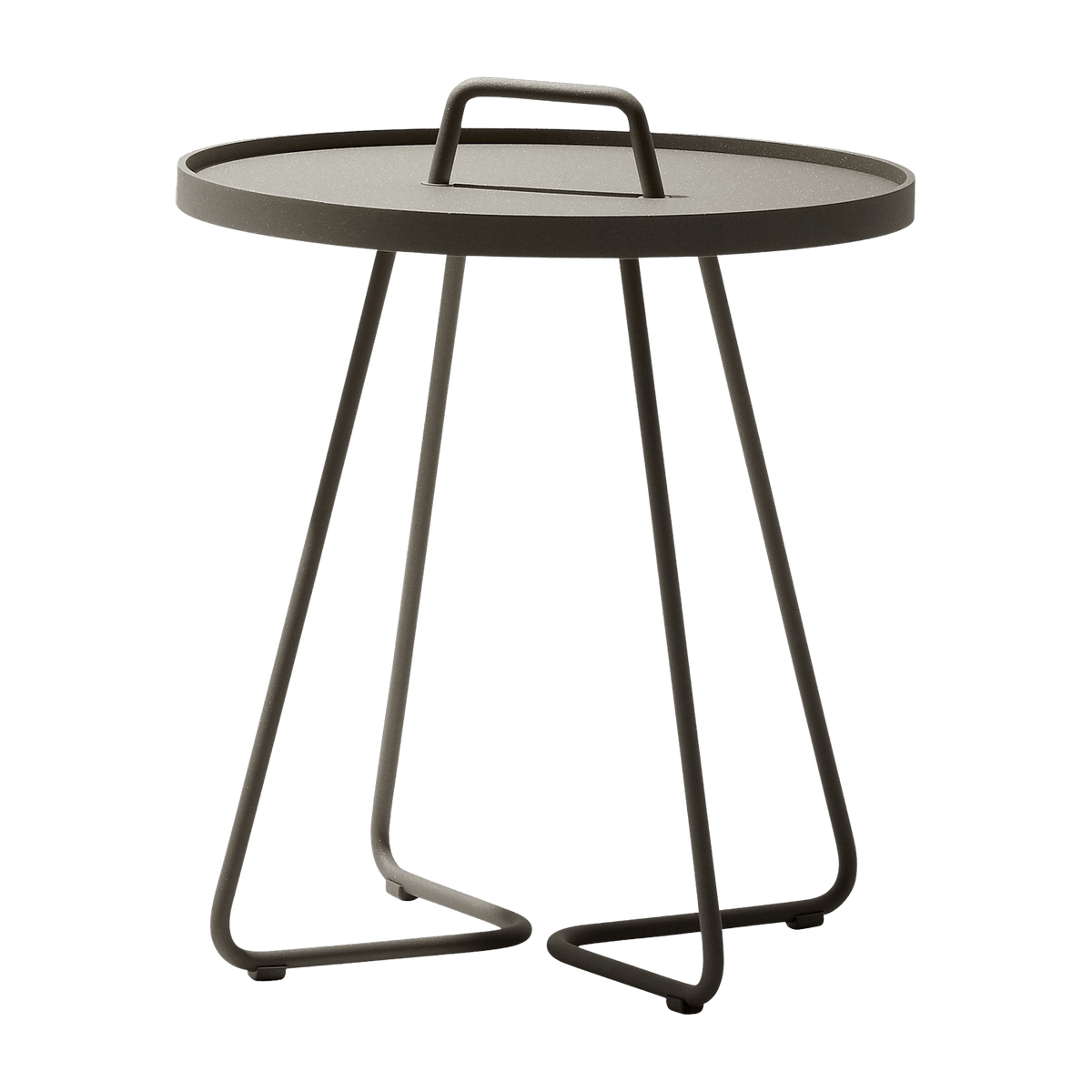 Table d'appoint 54 cm en aluminium taupe On-the-move - Cane-Line - The Cool Republic