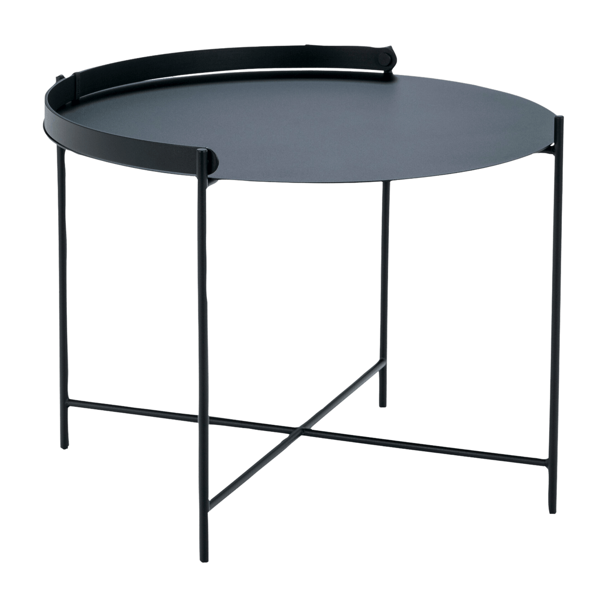 Table d'appoint 62 cm noir avec poignée EDGE - Houe - The Cool Republic
