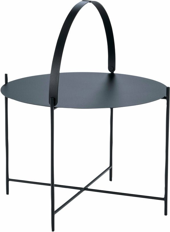 Table d'appoint 62 cm noir avec poignée EDGE - Houe - The Cool Republic