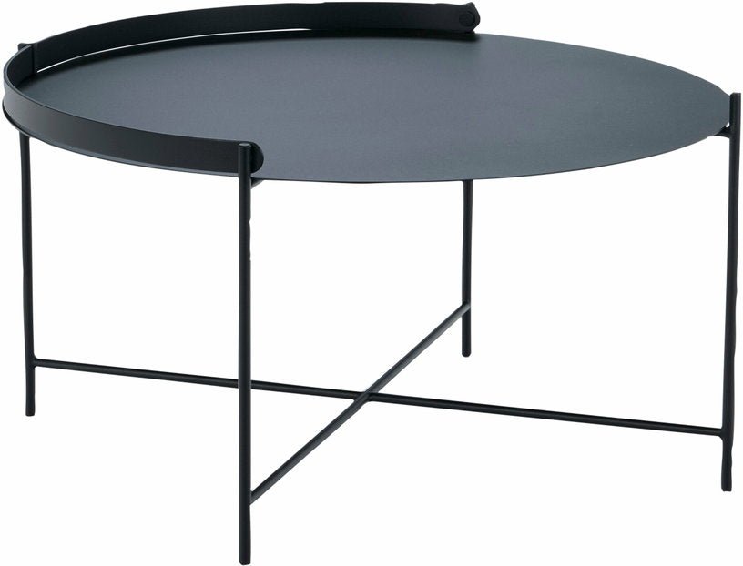 Table d'appoint 76 cm noir avec poignée EDGE - Houe - The Cool Republic