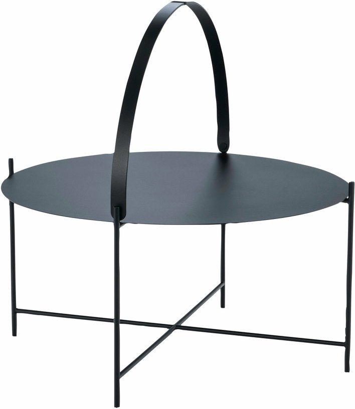 Table d'appoint 76 cm noir avec poignée EDGE - Houe - The Cool Republic