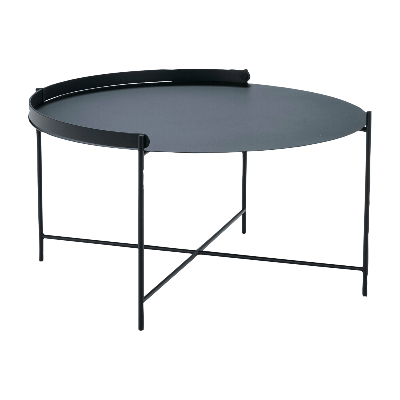 Table d'appoint 76 cm noir avec poignée EDGE - Houe - The Cool Republic