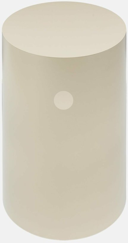 Table d'appoint à roulettes en acier beige 70 cm Hide Pedestal - Hem - The Cool Republic