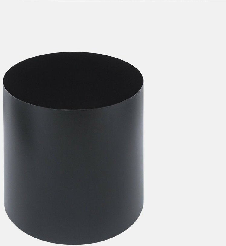 Table d'appoint à roulettes en acier noir 40 cm Hide Side - Hem - The Cool Republic