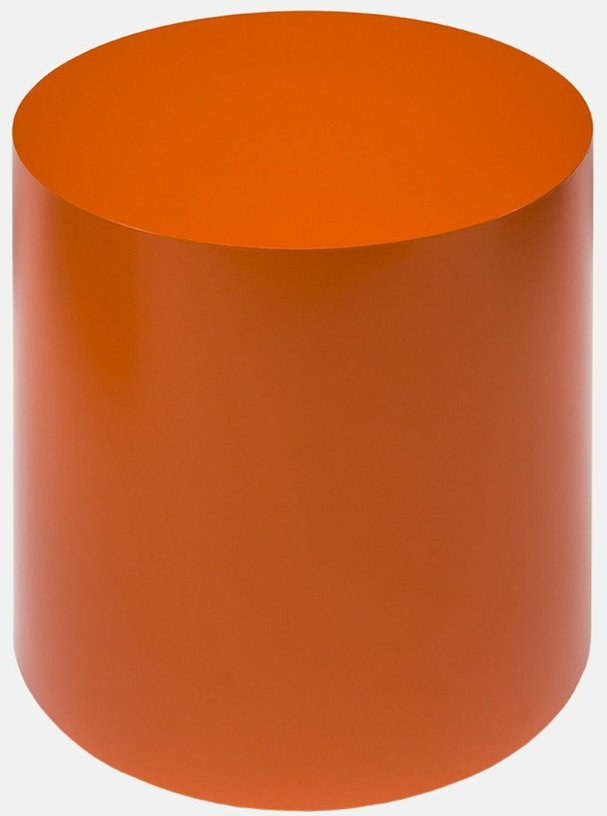 Table d'appoint à roulettes en acier orange 40 cm Hide Side - Hem - The Cool Republic