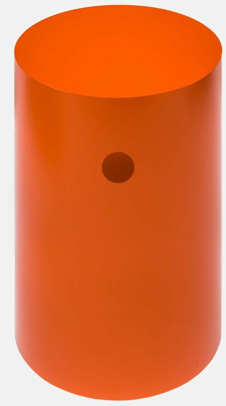 Table d'appoint à roulettes en acier orange 70 cm Hide Pedestal - Hem - The Cool Republic