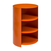 Table d'appoint à roulettes en acier orange 70 cm Hide Pedestal - Hem - The Cool Republic