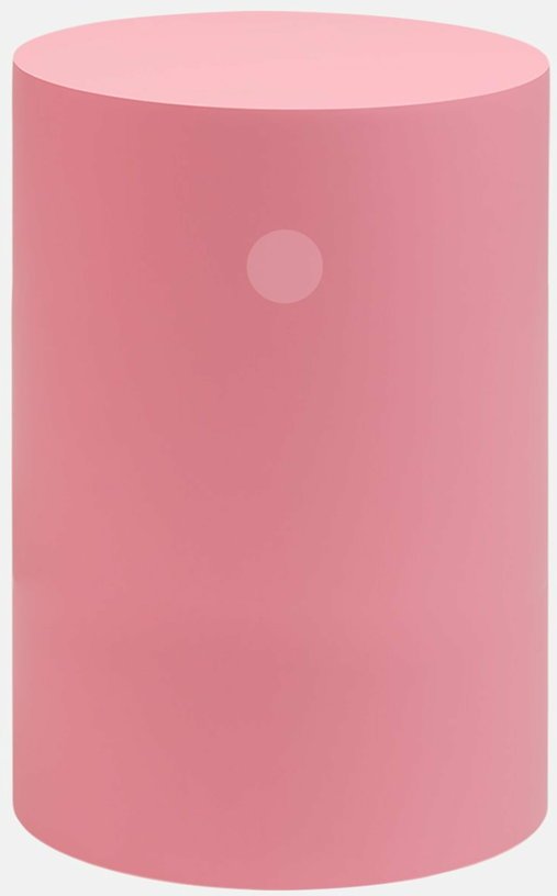 Table d'appoint à roulettes en acier rose 70 cm Hide Pedestal - Hem - The Cool Republic
