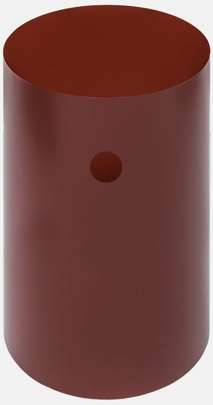 Table d'appoint à roulettes en acier rouge foncé 70 cm Hide Pedestal - Hem - The Cool Republic