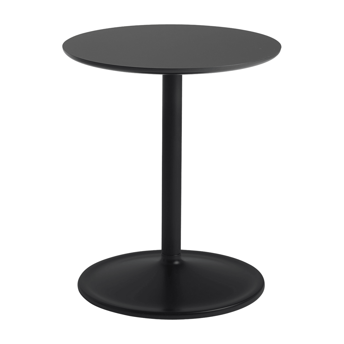 Table d'appoint aluminium noir D 41 x H 48 cm Soft - Muuto - The Cool Republic