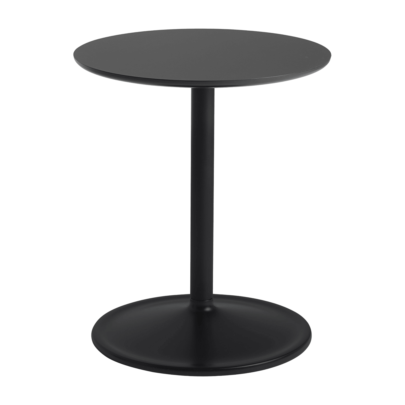 Table d'appoint aluminium noir D 41 x H 48 cm Soft - Muuto - The Cool Republic