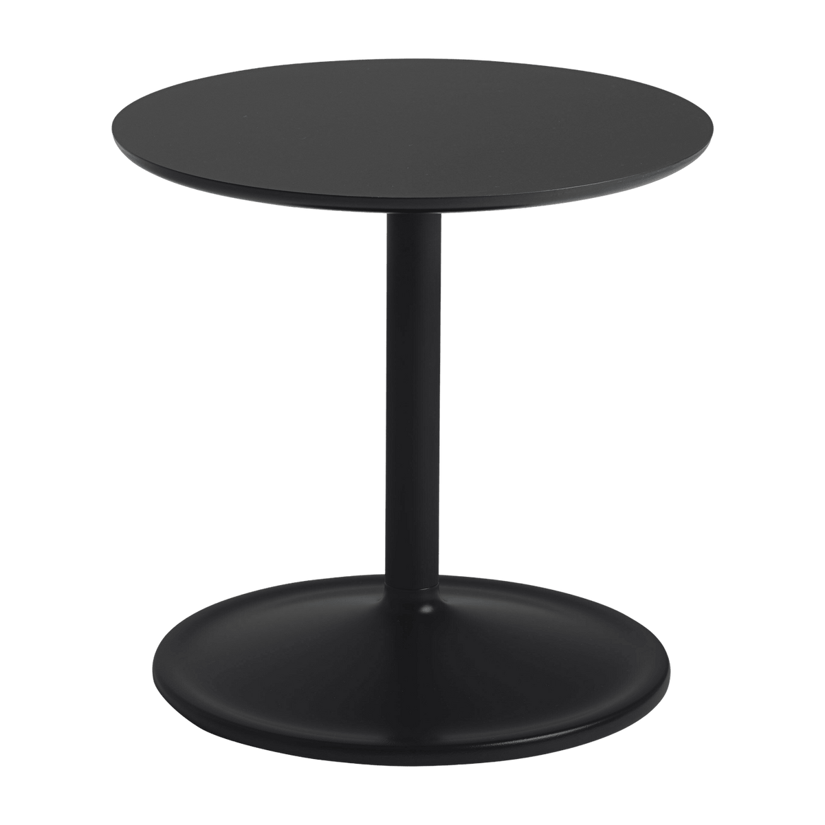 Table d'appoint aluminium noir D 48 x H 40 cm Soft - Muuto - The Cool Republic