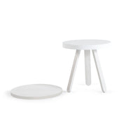 Side table white 42 cm Batea - Woodendot - The Cool Republic