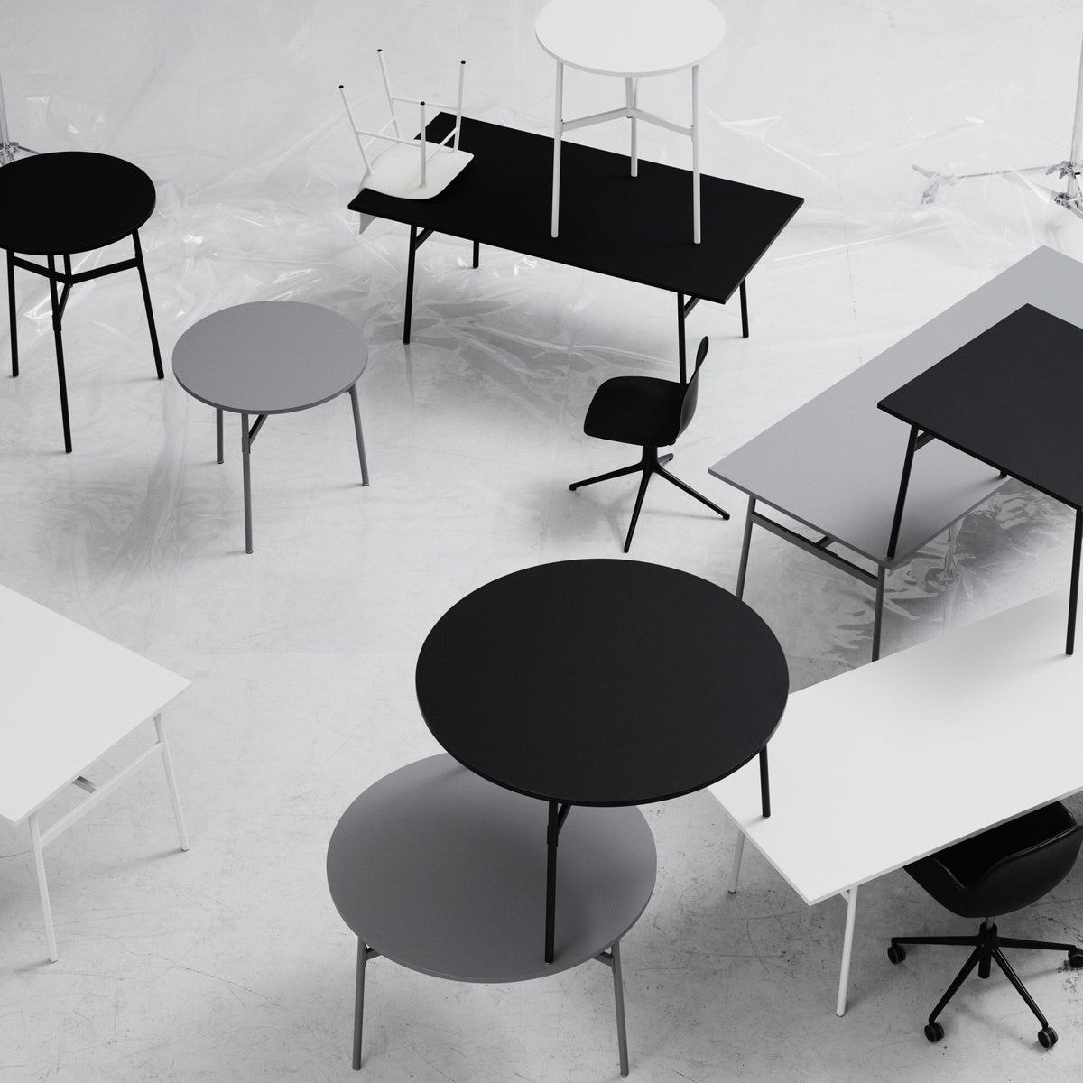 Table d'appoint blanche 80x74,5 Union blanc - Normann Copenhagen - The Cool Republic