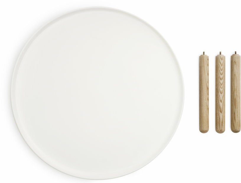 Table d'appoint blanche et frêne S Tablo blanc - Normann Copenhagen - The Cool Republic