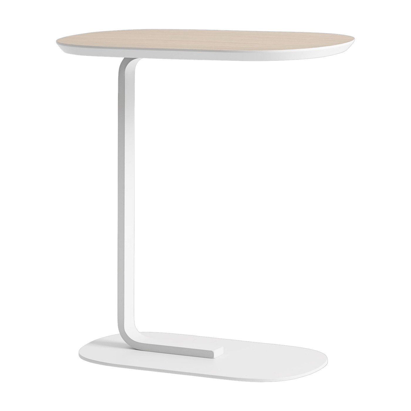 Table d'appoint blanche plateau en chêne Relate - Muuto - The Cool Republic