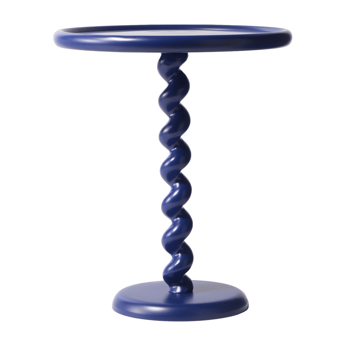 Table d'appoint bleue foncé laquée Twister - Pols Potten - The Cool Republic