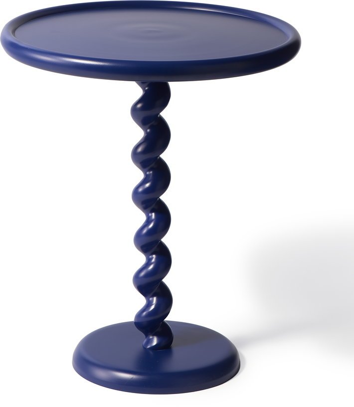 Table d'appoint bleue foncé laquée Twister - Pols Potten - The Cool Republic