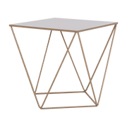 Table d'appoint carré en métal gold Daryl - Custom Form - The Cool Republic