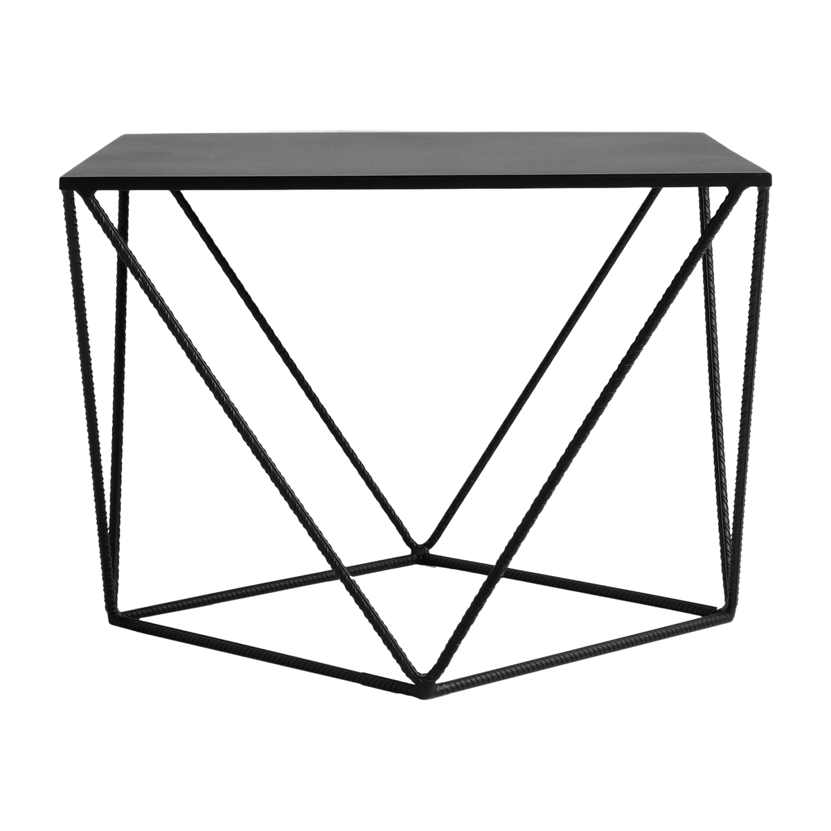 Table d'appoint carré en métal noir Daryl - Custom Form - The Cool Republic