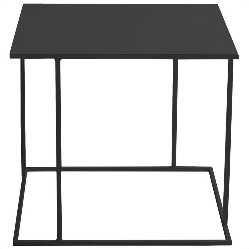 Table d'appoint carré en métal noir Walt - Custom Form - The Cool Republic