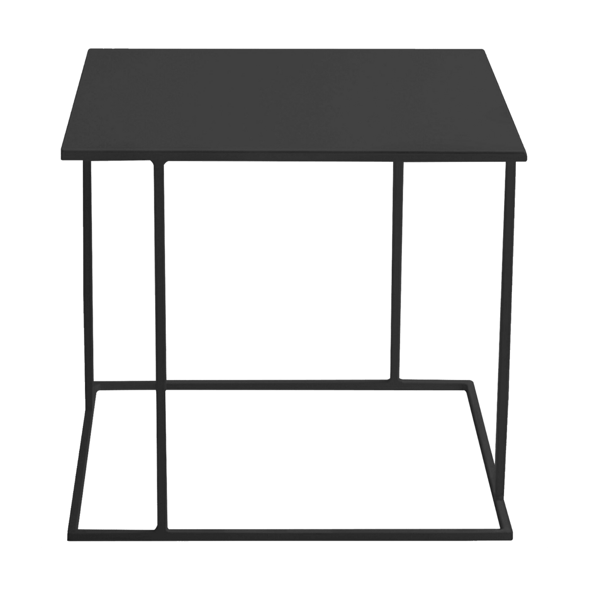 Table d'appoint carré en métal noir Walt - Custom Form - The Cool Republic