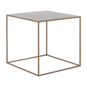 Table d'appoint carré gold en métal Tensio - Custom Form - The Cool Republic