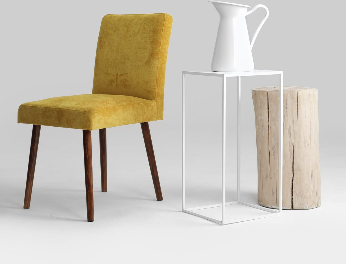 Table d'appoint carrée blanche en métal Tensio - Custom Form - The Cool Republic