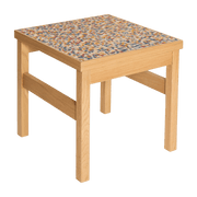 Table d'appoint carrée en bois de chêne 40x40x38cm Confetti - Hübsch - The Cool Republic