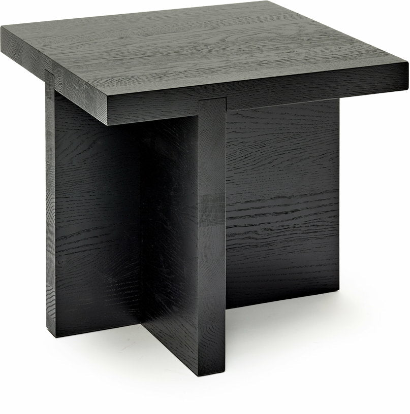 Table d'appoint carrée en chêne noire 45 x 45 cm Rudolph - Serax - The Cool Republic