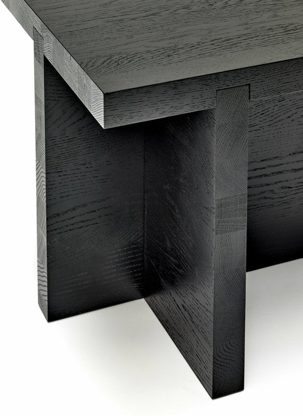 Table d'appoint carrée en chêne noire 45 x 45 cm Rudolph - Serax - The Cool Republic