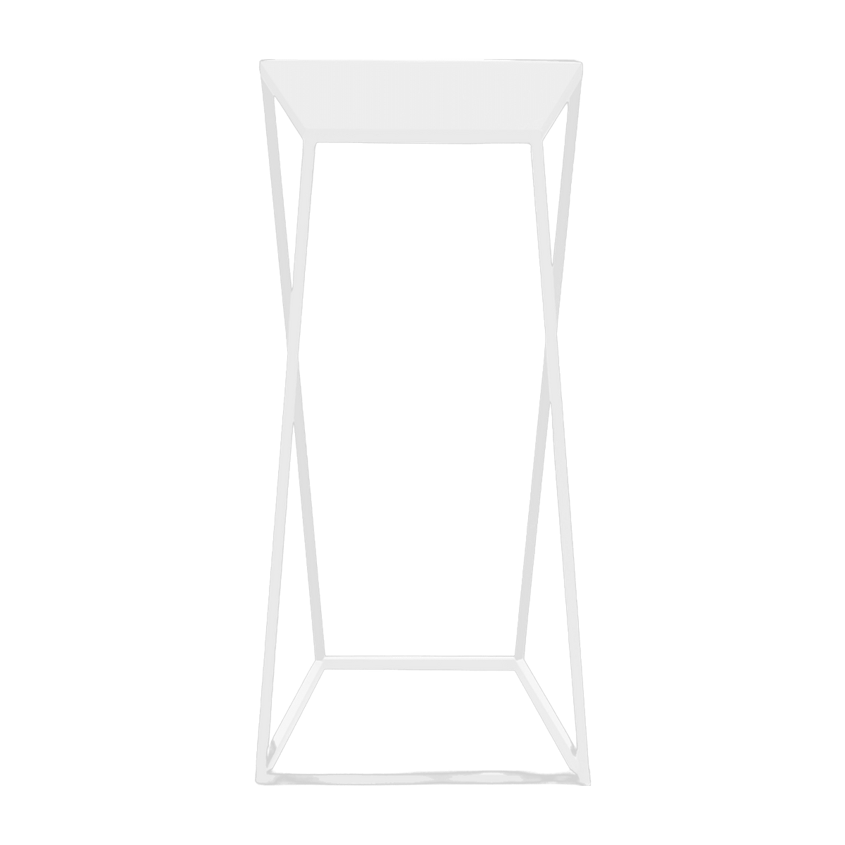 Table d'appoint carrée en métal blanc Zak - Custom Form - The Cool Republic