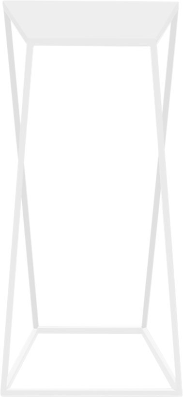 Table d'appoint carrée en métal blanc Zak - Custom Form - The Cool Republic