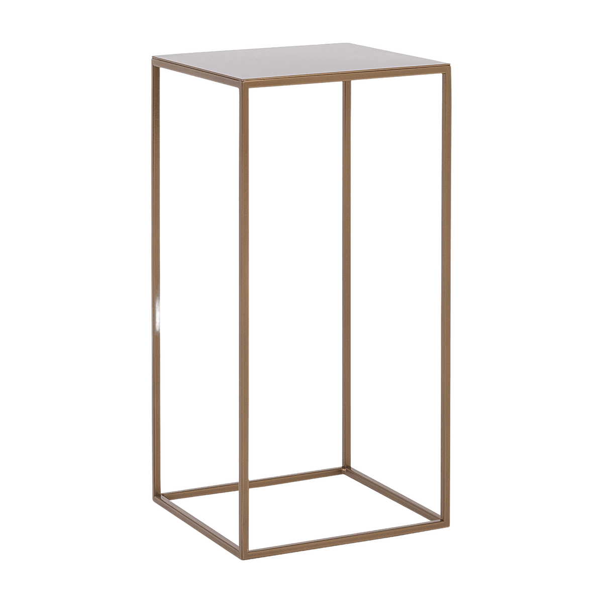 Table d'appoint carrée gold en métal Tensio - Custom Form - The Cool Republic