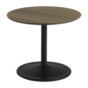 Table d'appoint chêne fumé et aluminium noir D 41 x H 40 cm Soft - Muuto - The Cool Republic