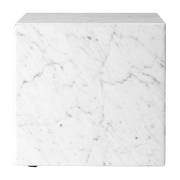 Table d'appoint cube en marbre blanc Plinth Cubic - Audo - The Cool Republic
