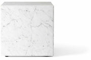 Table d'appoint cube en marbre blanc Plinth Cubic - Audo - The Cool Republic