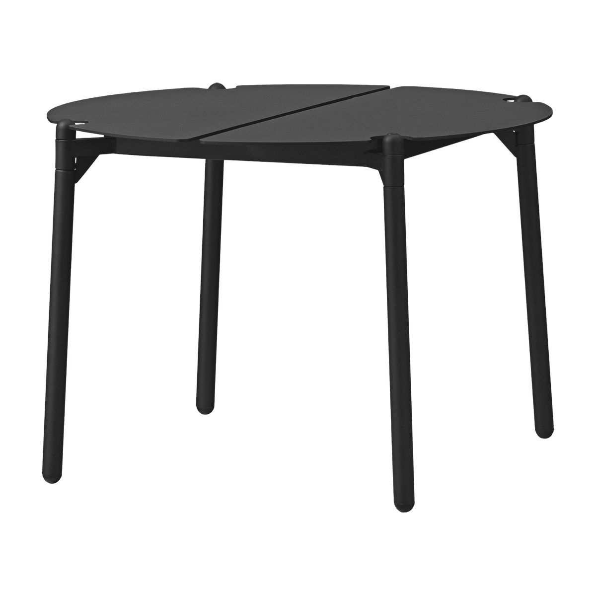 Table d'appoint de jardin en acier noir 50 x 35 cm Novo - AYTM - The Cool Republic