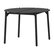 Table d'appoint de jardin en acier noir 50 x 35 cm Novo - AYTM - The Cool Republic