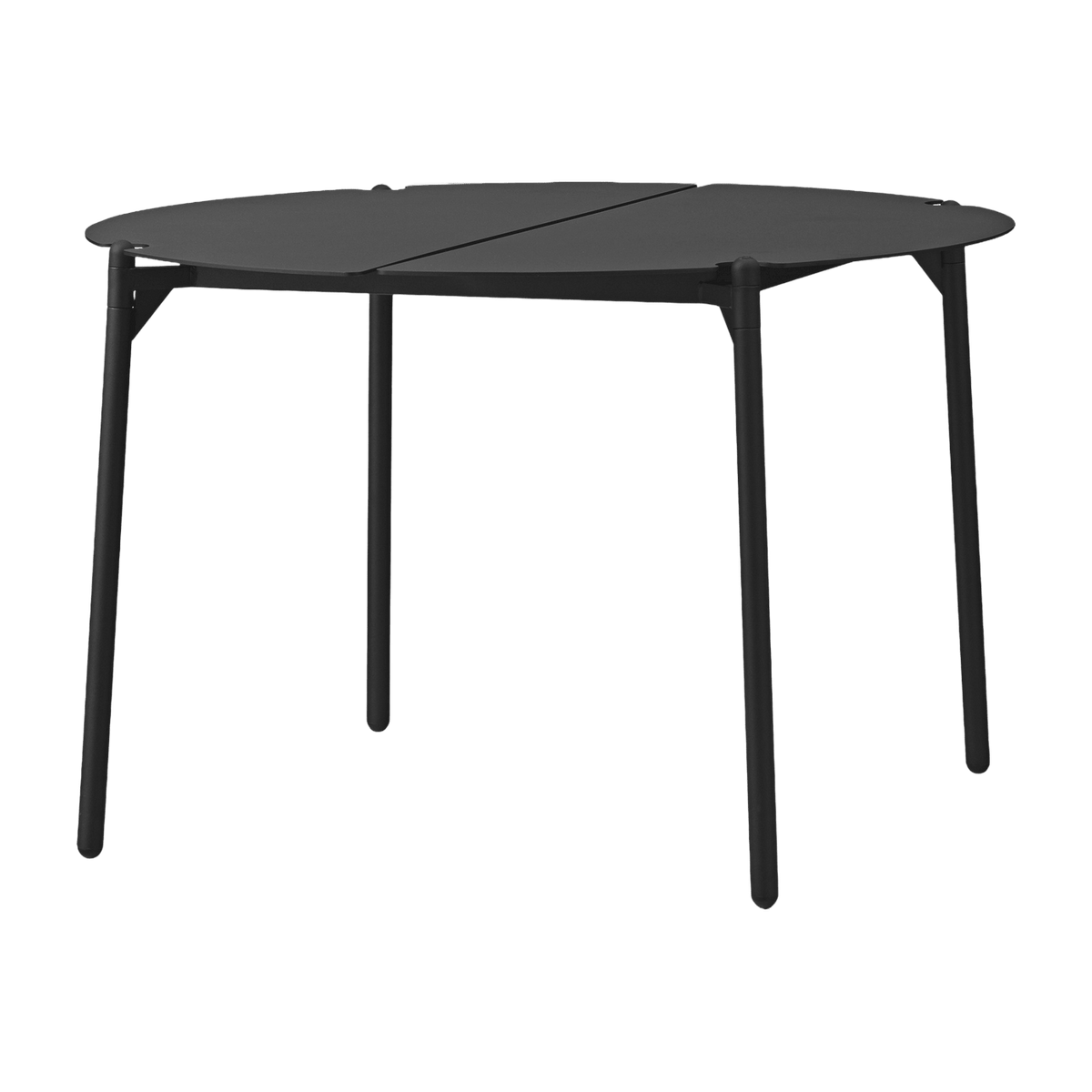 Table d'appoint de jardin en acier noir 70 x 45 cm Novo - AYTM - The Cool Republic