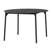 Table d'appoint de jardin en acier noir 70 x 45 cm Novo - AYTM - The Cool Republic
